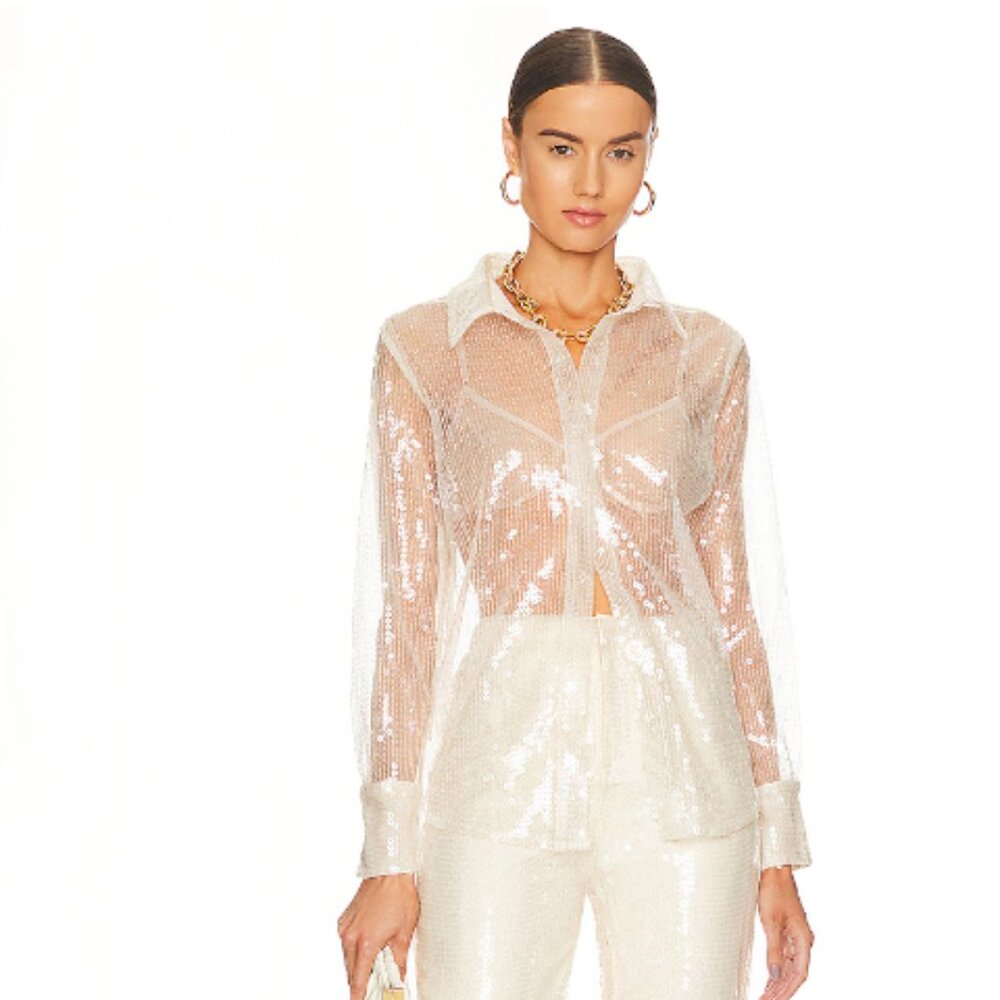 Revolve Wyatt Button Down Top More To Come - S